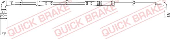 QUICK BRAKE WS 0219 B - Warning Contact, brake pad wear autospares.lv