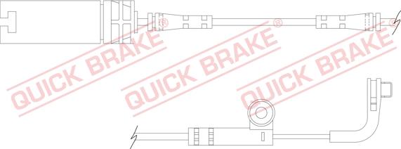 QUICK BRAKE WS 0218 B - Warning Contact, brake pad wear autospares.lv