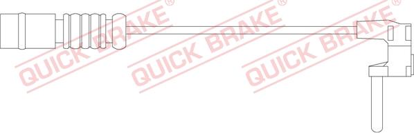 QUICK BRAKE WS 0212 A - Warning Contact, brake pad wear autospares.lv