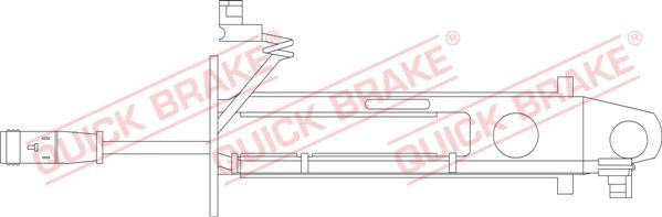 QUICK BRAKE WS 0236 A - Warning Contact, brake pad wear autospares.lv