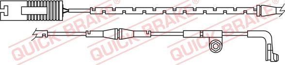 QUICK BRAKE WS 0222 A - Warning Contact, brake pad wear autospares.lv