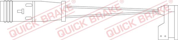 QUICK BRAKE WS 0227 A - Warning Contact, brake pad wear autospares.lv