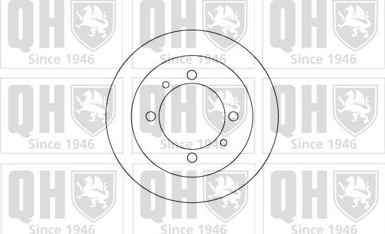 Quinton Hazell BDC4924 - Brake Disc autospares.lv