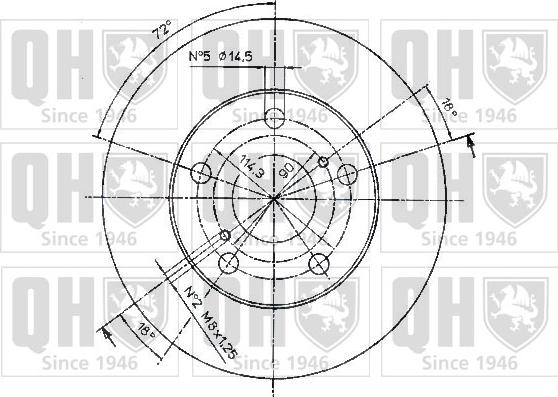 Quinton Hazell BDC4416 - Brake Disc autospares.lv