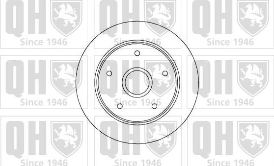 Quinton Hazell BDC4590 - Brake Disc autospares.lv