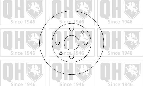 Quinton Hazell BDC4593 - Brake Disc autospares.lv