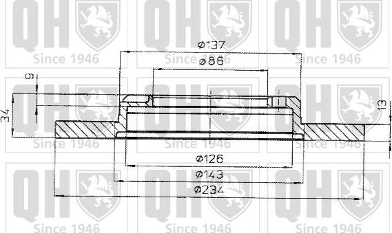 Quinton Hazell BDC4592 - Brake Disc autospares.lv