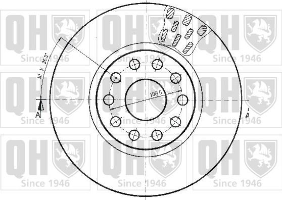 Quinton Hazell BDC4501 - Brake Disc autospares.lv