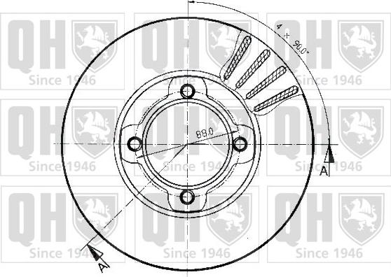 Quinton Hazell BDC4582 - Brake Disc autospares.lv