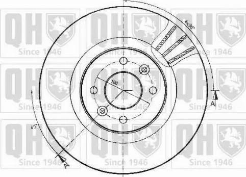 Quinton Hazell BDC4641 - Brake Disc autospares.lv