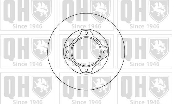 Quinton Hazell BDC4617 - Brake Disc autospares.lv