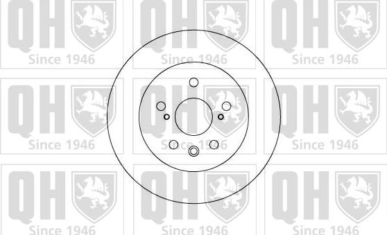 Quinton Hazell BDC4624 - Brake Disc autospares.lv