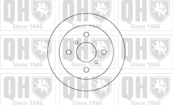 Quinton Hazell BDC4626 - Brake Disc autospares.lv