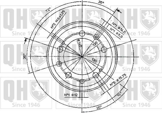 Quinton Hazell BDC4144 - Brake Disc autospares.lv