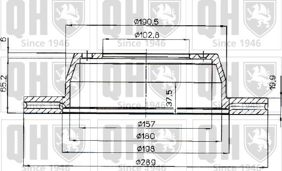 Quinton Hazell BDC4144 - Brake Disc autospares.lv