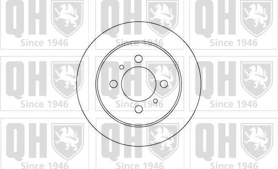 Quinton Hazell BDC4893 - Brake Disc autospares.lv