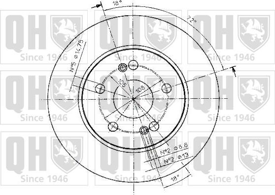 Quinton Hazell BDC4848 - Brake Disc autospares.lv