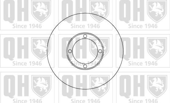 Quinton Hazell BDC4863 - Brake Disc autospares.lv