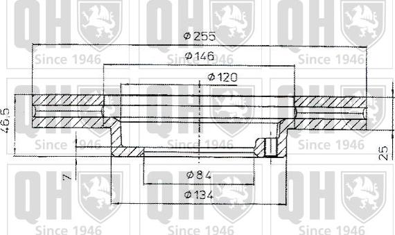 Quinton Hazell BDC4818 - Brake Disc autospares.lv