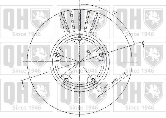 Quinton Hazell BDC4818 - Brake Disc autospares.lv