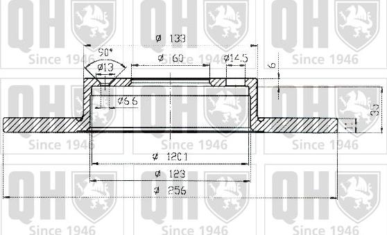 Quinton Hazell BDC4812 - Brake Disc autospares.lv