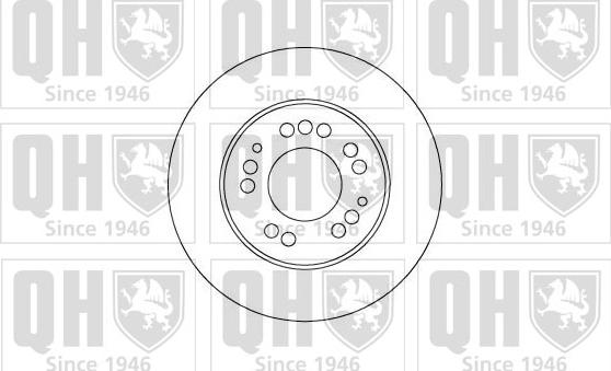 Quinton Hazell BDC4884 - Brake Disc autospares.lv