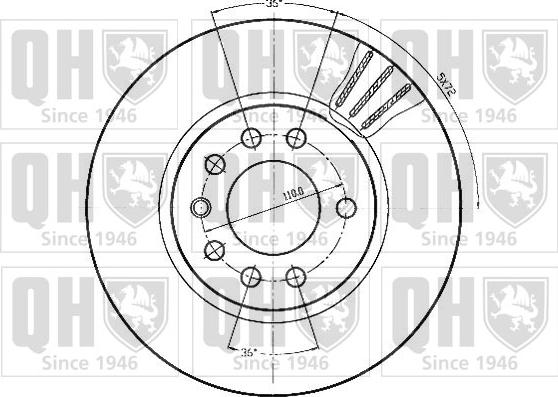 Quinton Hazell BDC4397 - Brake Disc autospares.lv