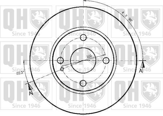 Quinton Hazell BDC4389 - Brake Disc autospares.lv