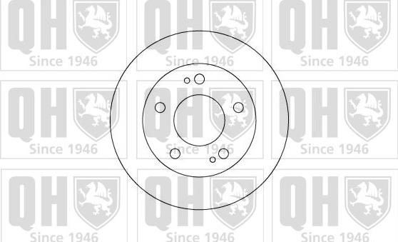 Quinton Hazell BDC4384 - Brake Disc autospares.lv