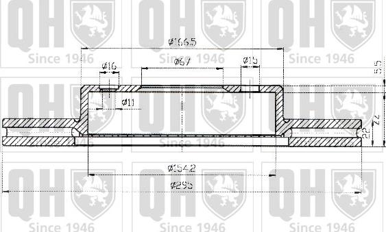 Quinton Hazell BDC4321 - Brake Disc autospares.lv