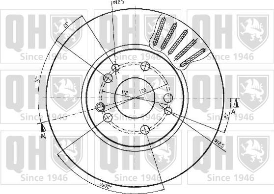 Quinton Hazell BDC4379 - Brake Disc autospares.lv