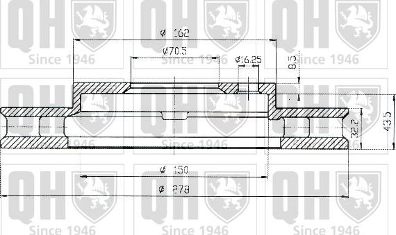 Quinton Hazell BDC4797 - Brake Disc autospares.lv