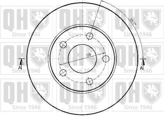 Quinton Hazell BDC4797 - Brake Disc autospares.lv