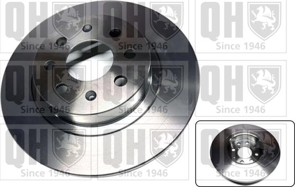 Quinton Hazell BDC5502 - Brake Disc autospares.lv