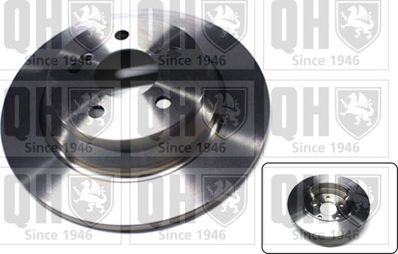 Quinton Hazell BDC5587 - Brake Disc autospares.lv