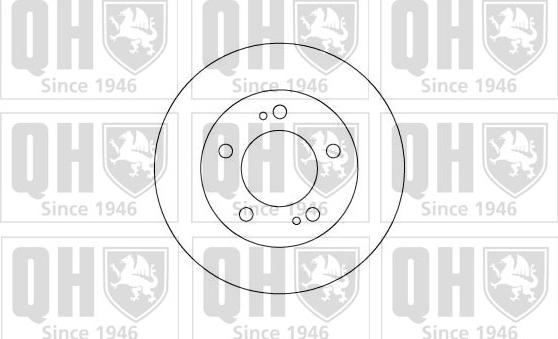 Quinton Hazell BDC5061 - Brake Disc autospares.lv