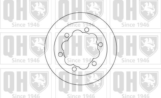 Quinton Hazell BDC5005 - Brake Disc autospares.lv