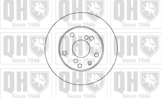 Quinton Hazell BDC5007 - Brake Disc autospares.lv