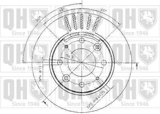 Quinton Hazell BDC5016 - Brake Disc autospares.lv