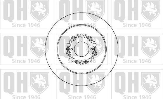 Quinton Hazell BDC5080 - Brake Disc autospares.lv