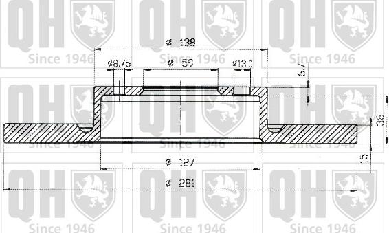 Quinton Hazell BDC5144 - Brake Disc autospares.lv