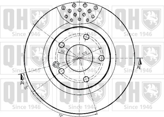 Quinton Hazell BDC5168 - Brake Disc autospares.lv