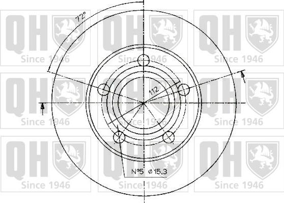 Quinton Hazell BDC5182 - Brake Disc autospares.lv