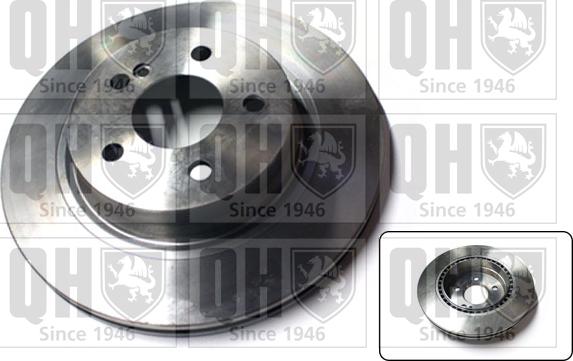 Quinton Hazell BDC5863 - Brake Disc autospares.lv