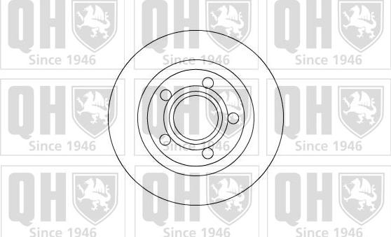 Quinton Hazell BDC5206 - Brake Disc autospares.lv