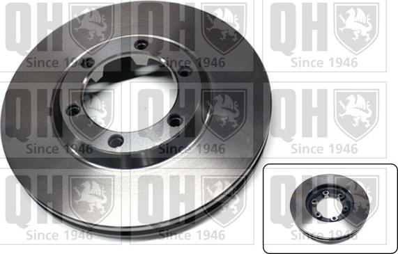 Quinton Hazell BDC6061 - Brake Disc autospares.lv