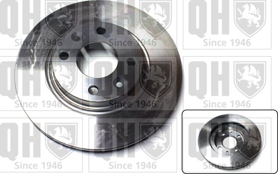 Quinton Hazell BDC6025 - Brake Disc autospares.lv