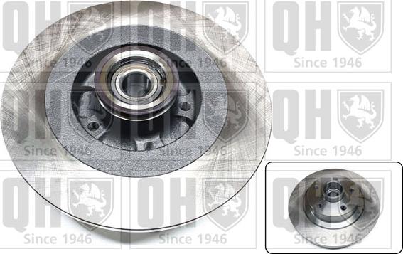 Quinton Hazell BDC6167 - Brake Disc autospares.lv