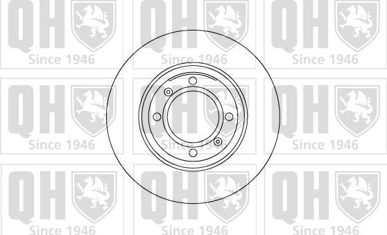 Quinton Hazell BDC1035 - Brake Disc autospares.lv