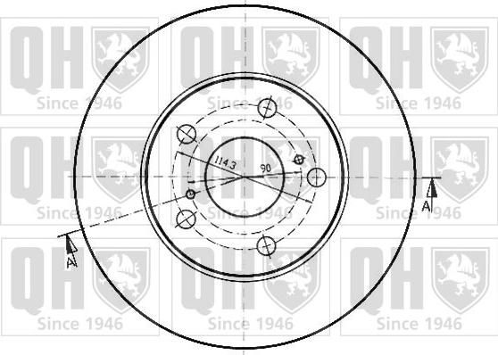 Quinton Hazell BDC3926 - Brake Disc autospares.lv